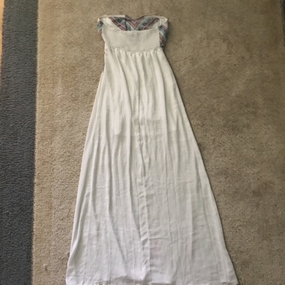 Strapless sheer maxi dress - Picture 5 of 10